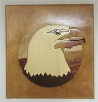 Hand Made Intarsia Eagle