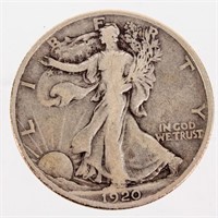Coin 1920-D Walking Liberty Half Dollar Fine