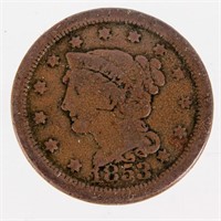 Coin 1853 United States Large Cent VG