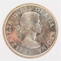 Coin 1960 Canadian Silver Dollar Unc.