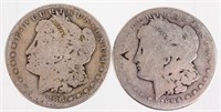 Coin 2 Morgan Silver Dollars 1881-S & 1894-S