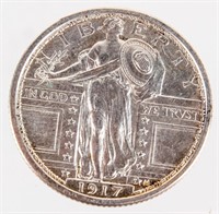 Coin 1917-P Type I Standing Liberty Quarter BU