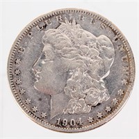 Coin 1904-S Morgan Silver Dollar Nice