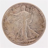 Coin 1923-S Walking Liberty Half Dollar VF/XF