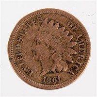 Coin 1861 United States Indian Cent Fine