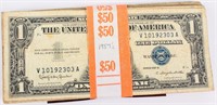 Coin 50 United States Silver Certificates $1