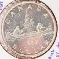 Coin 1953 Canadian Silver Dollar Unc.