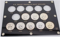 Coin U.S Proof Benjamin Franklin Half Dollars