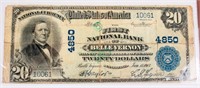 Coin 1902 National Currency $20 Note