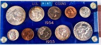 Coin 1954 & 1955 United States Mint Set