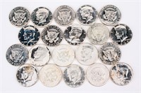 Coin Roll Kennedy 40% Silver Half Dollars  Mixed
