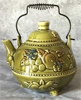 Green Teapot "Japan", Unmarked 2-Handled Vase