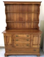 Vintage Stickley China Hutch, Solid Cherry