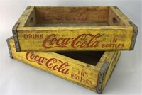 Vintage Rustic Wooden Coca Cola Bottle Crates (2)