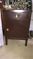 Antique ( Brown Metal ) Madison Clinic Cabinet