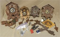 German Cuckoo Clock Restoration Pieces.