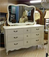 French Provincial Style Painted Dresser.