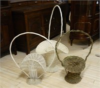 Funerary Wicker Flower Baskets.