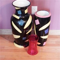 Four Large Decorative Vases