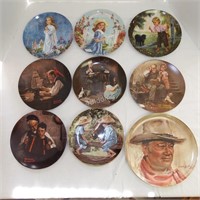 Collection Of Nine Collector Plates w/ Boxes