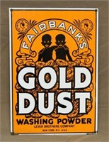 Fairbanks Gold Dust Porcelain Advertising Sign.