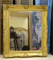 Ornate Gilt Framed Mirror.