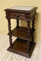 Neo Renaissance Style Oak Side Cabinet.