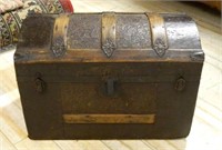 Victorian Dome Top Steamer Trunk.