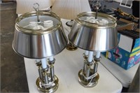 Set of 2 Chrome Lamps