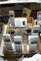 Set of 5 Panasonic Cordless Phones