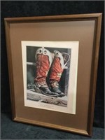 Framed Boots Art