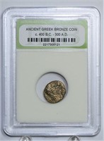 Ancient Greek Bronze Coin 400BC-300AD