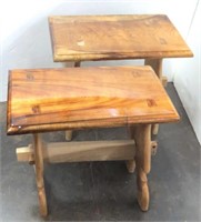 12th Century Style Hand Crafted Myrtlewood Benches