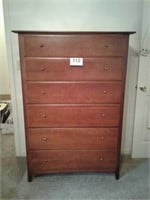 CHEST OF DRAWERS 5' H  6 DRAWERS