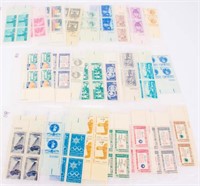 Stamps 25 Four Cent Commemorative Block of 4