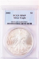 Coin 2002  American Silver Eagle PCGS MS69