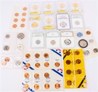 Coin Assorted Coin Lot With Certified Coins