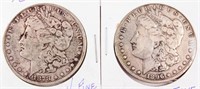 Coin 2 Morgan Silver Dollars 1878-P & 1896-O