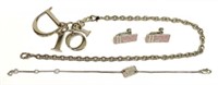 (4) GROUP OF CHRISTIAN DIOR SILVER TONE JEWELRY