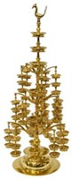 ORNAMENTAL 24KT GOLD PLATED ANNAM BRANCH LAMP
