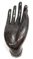 MONUMENTAL BRONZE HAND OF BUDDHA, VITARKA MUDRA