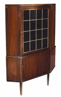 DANISH MID-CENTURY MODERN ROSEWOOD CORNER CABINET