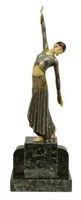 AFTER DEMETRE CHIPARUS (1886-1946) DECO FIGURE