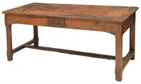FRENCH FARM HOUSE TABLE, DRAWERS, 18th/19th C.