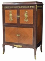 FRENCH LOUIS XVI STYLE FOUR DOOR CABINET