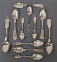 (11) AMERICAN COIN SILVER SERVICE & TABLESPOONS