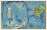 LITHO, MARC CHAGALL (1887-1985) "THE NYMPH'S CAVE"