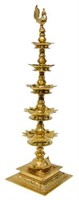 ORNAMENTAL 24KT GOLD PLATED ANNAM LAMP