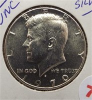 1970-D Kennedy 40% Silver Half Dollar. BU.