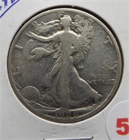1929-D Walking Liberty Silver Half Dollar.